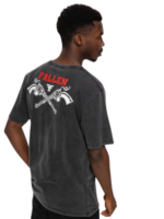 FALLEN REVOLVER T-SHIRT BLACK ENZYMATIC WASH WHITE - Image 5