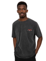 FALLEN REVOLVER T-SHIRT BLACK ENZYMATIC WASH WHITE - Image 3