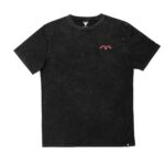 FALLEN REVOLVER T-SHIRT BLACK ENZYMATIC WASH WHITE