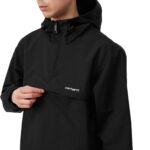 CARHARTT WIP WINDBREAKER PULLOVER BLACK WHITE - Image 5