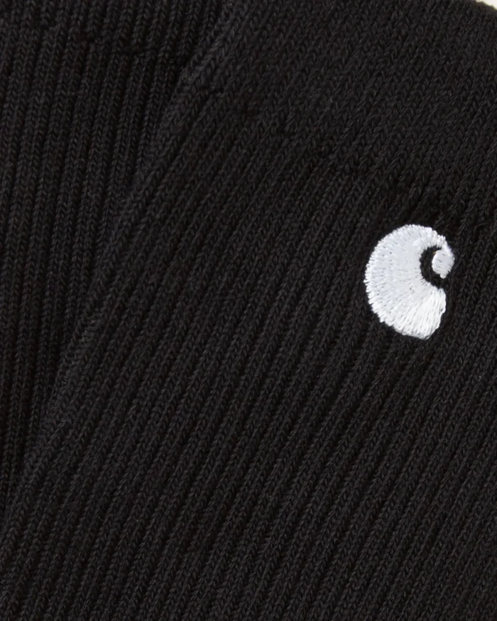 CARHARTT WIP MADISON 2 PACK SOCKS BLACK WHITE - Image 4