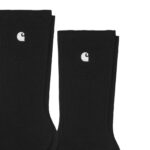 CARHARTT WIP MADISON 2 PACK SOCKS BLACK WHITE - Image 3