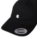 CARHARTT WIP MADISON LOGO CAP BLACK WHITE - Image 3