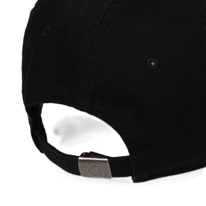 CARHARTT WIP MADISON LOGO CAP BLACK WHITE - Image 2