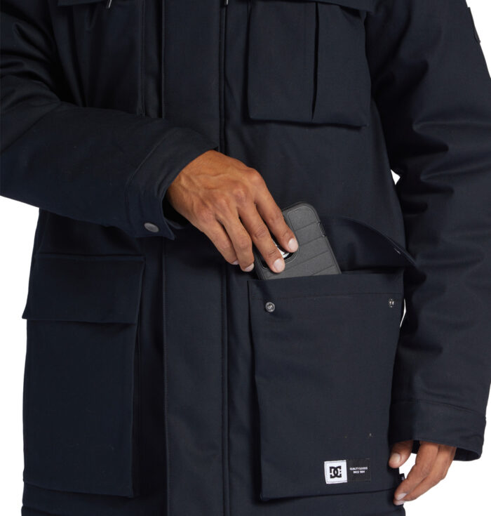 DC MAYBURY PARKA JACKET BLACK - Image 5