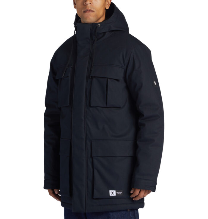 DC MAYBURY PARKA JACKET BLACK - Image 3