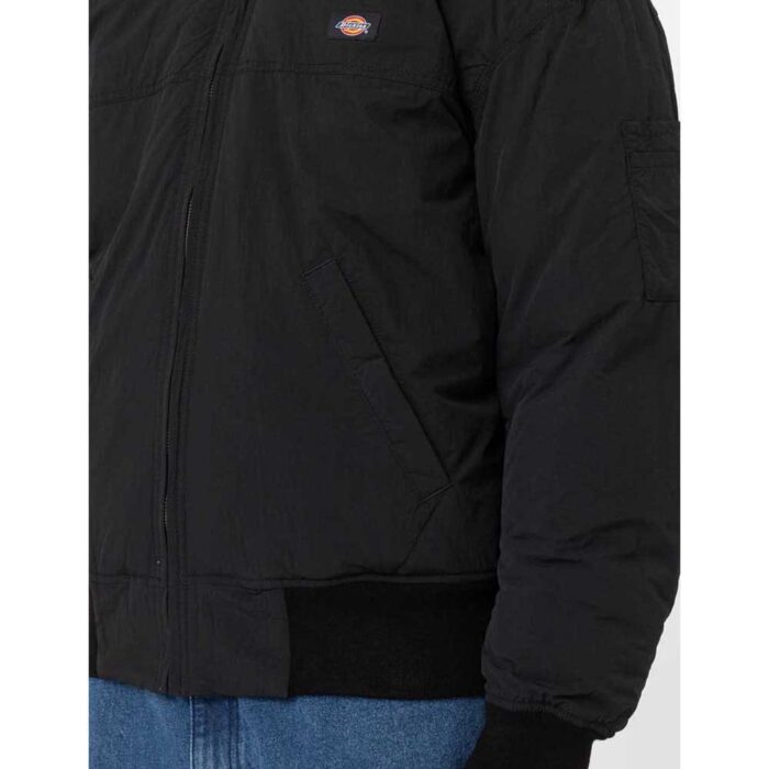 DICKIES OVERBROOK BOMBER JACKET BLACK - Image 4