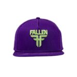 FALLEN INSIGNIA FLAT CAP PURPLE LIME