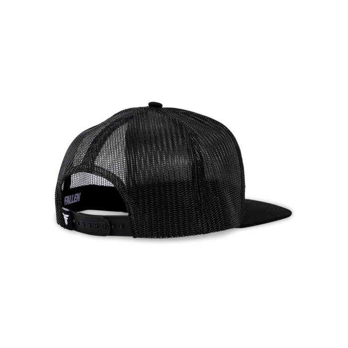 FALLEN INSIGNIA FLAT TRUCKER HAT BLACK BLUE DEGREE - Image 2