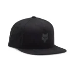 FOX HEAD SNAPBACK HAT BLACK CHARCOAL