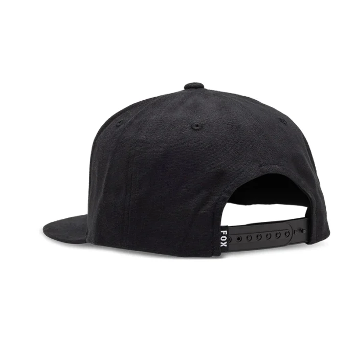FOX HEAD SNAPBACK HAT BLACK CHARCOAL - Image 3
