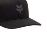 FOX HEAD TECH FLEXFIT HAT BLACK CHARCOAL GREY - Image 3