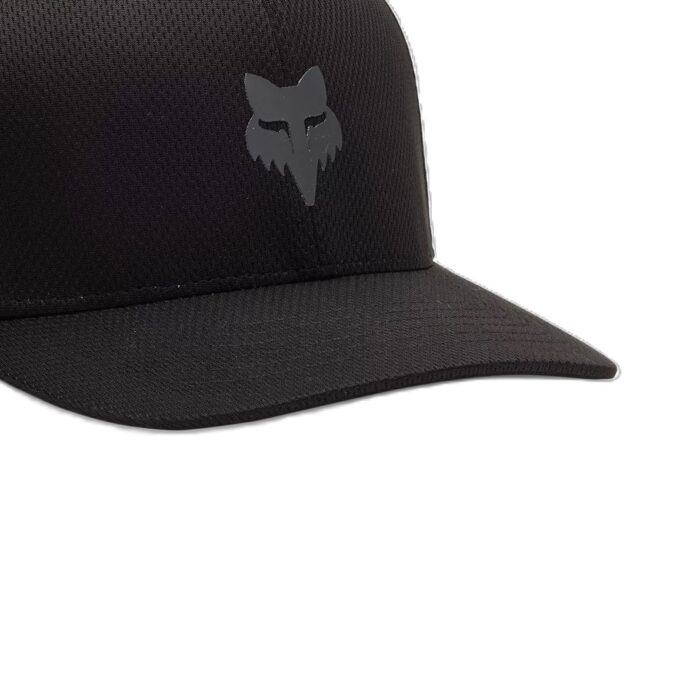 FOX HEAD TECH FLEXFIT HAT BLACK CHARCOAL GREY - Image 3