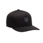 FOX HEAD TECH FLEXFIT HAT BLACK CHARCOAL GREY