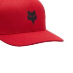 FOX HEAD TECH FLEXFIT HAT FLAME RED - Image 3