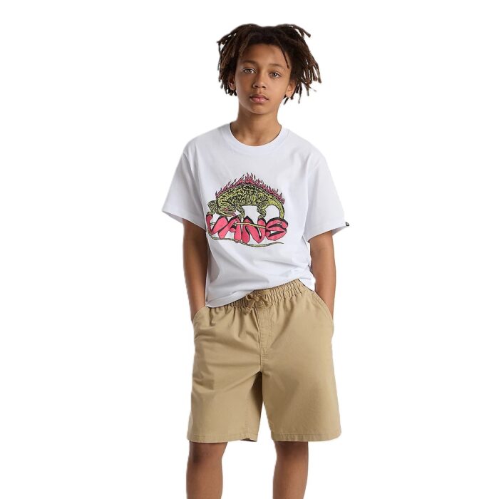 VANS BOYS IGUANA T-SHIRT WHITE - Image 4