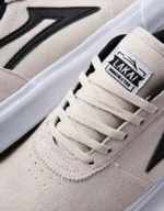 LAKAI MANCHESTER SHOES WHITE BLACK SUEDE - Image 4