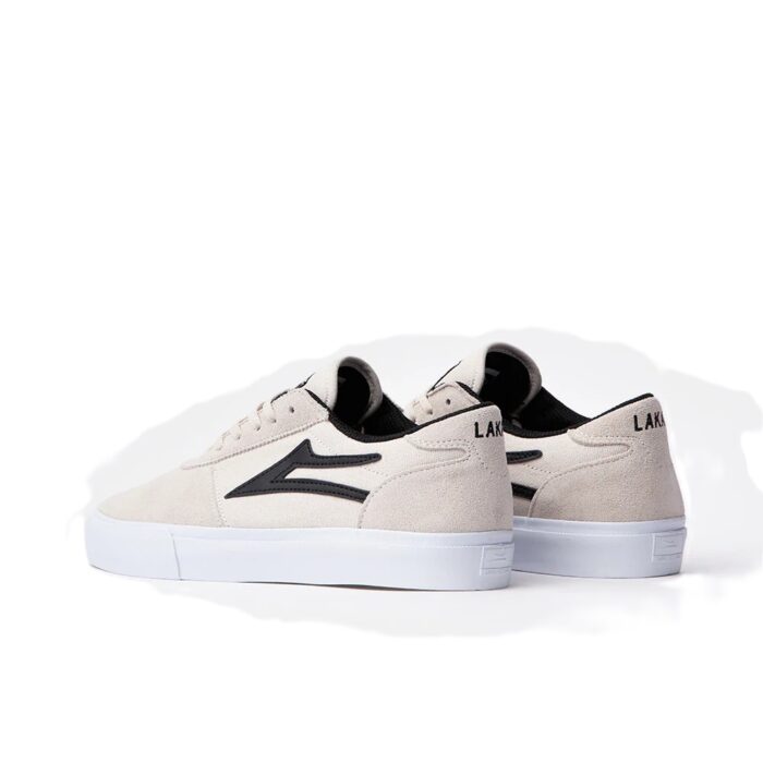 LAKAI MANCHESTER SHOES WHITE BLACK SUEDE - Image 5