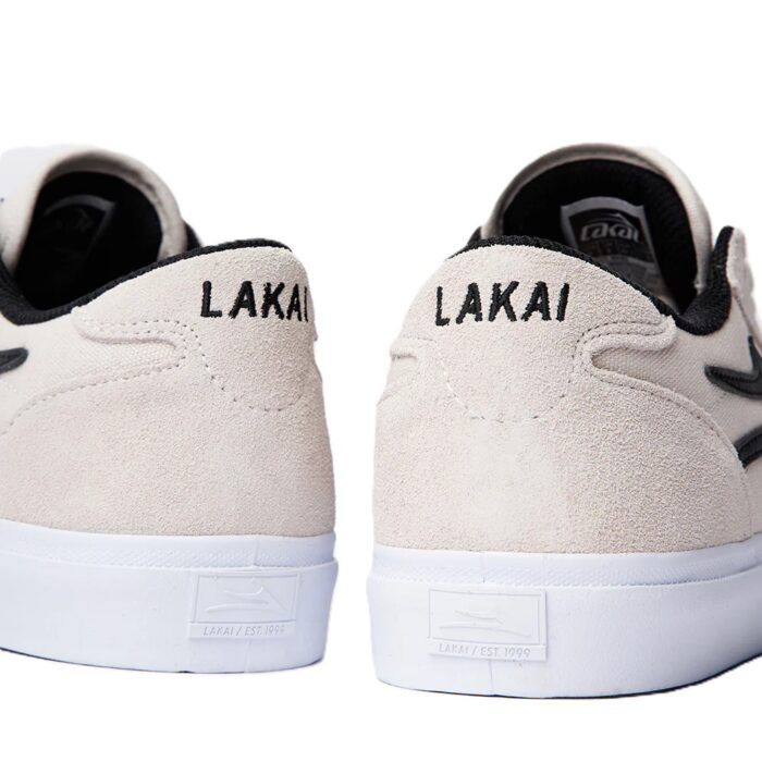LAKAI MANCHESTER SHOES WHITE BLACK SUEDE - Image 6