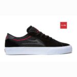 LAKAI X CHOCOLATE FLACO II SHOES BLACK RED SUEDE