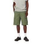 CARHARTT WIP AVIATION SHORT DOLLAR GREEN RINSED