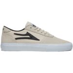 LAKAI MANCHESTER SHOES WHITE BLACK SUEDE