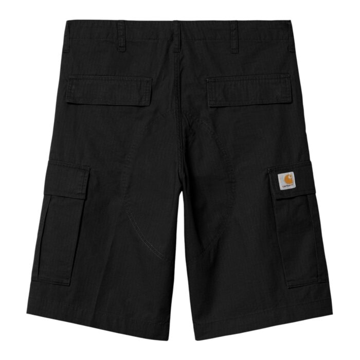 CARHARTT WIP REGULAR CARGO SHORT BLACK RINSED - Image 7