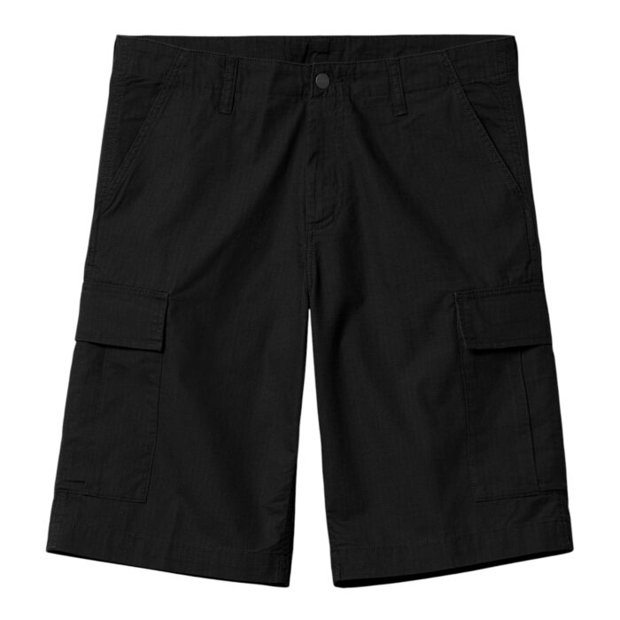 CARHARTT WIP REGULAR CARGO SHORT BLACK RINSED - Image 8