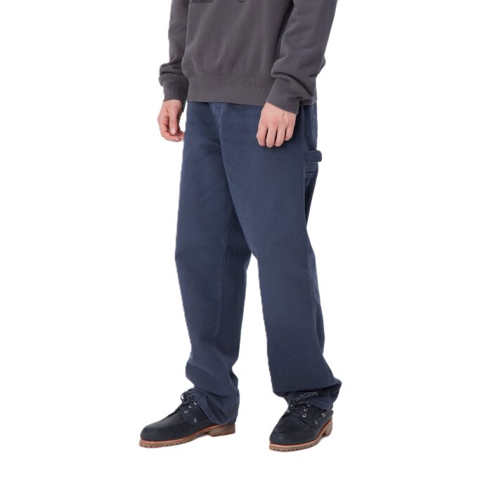 CARHARTT WIP SINGLE KNEE PANT AIR FORCE BLUE AGED CANVAS - Image 3