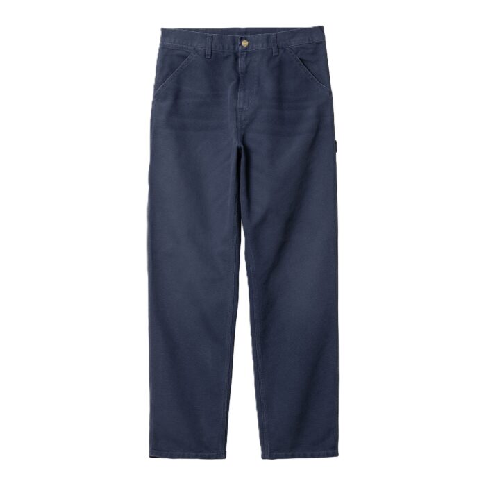 CARHARTT WIP SINGLE KNEE PANT AIR FORCE BLUE AGED CANVAS - Image 4