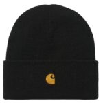 CARHARTT WIP CHASE BEANIE BLACK GOLD