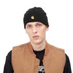 CARHARTT WIP CHASE BEANIE BLACK GOLD - Image 3