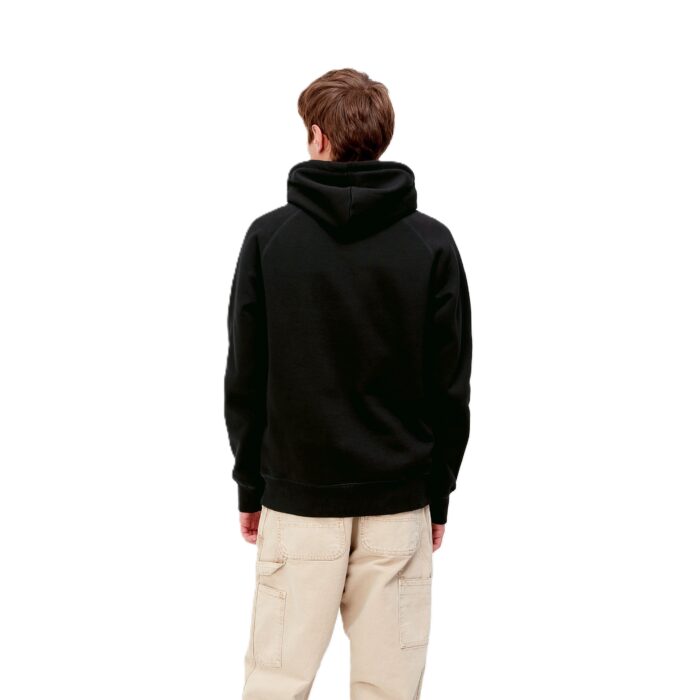 CARHARTT WIP CHASE HOODIE BLACK GOLD - Image 4