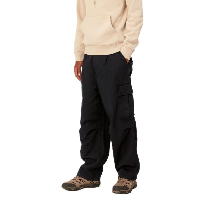 CARHARTT WIP COLE CARGO PANT BLACK GARMENT DYED - Image 3