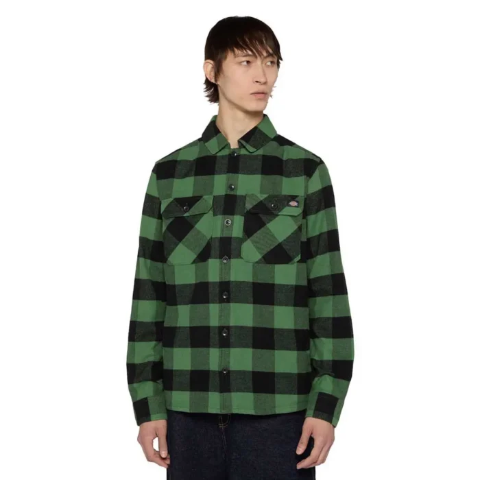 DICKIES NEW SACRAMENTO SHIRT ELEMENTAL GREEN - Image 3