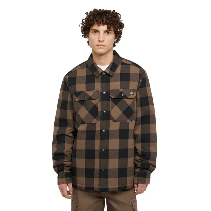 DICKIES SHERPA LINED SACRAMENTO SHIRT MUSHROOM - Image 3