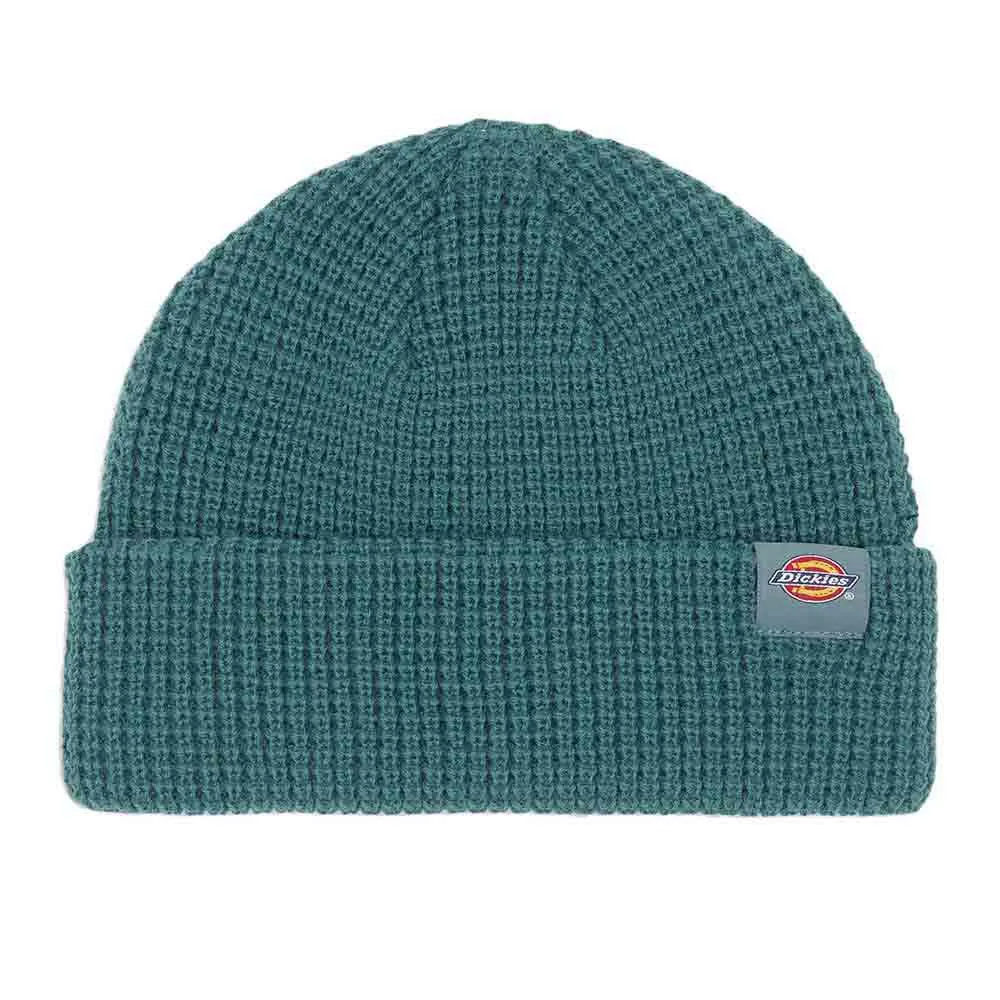dickies-woodworth-waffle-σκούφος DICKIES WOODWORTH WAFFLE BEANIE LINCOLN GREEN - Εικόνα 1