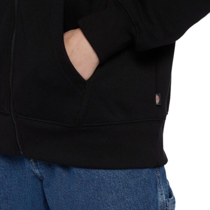 DICKIES SUMMERDALE FULL ZIP HOODIE BLACK - Image 4