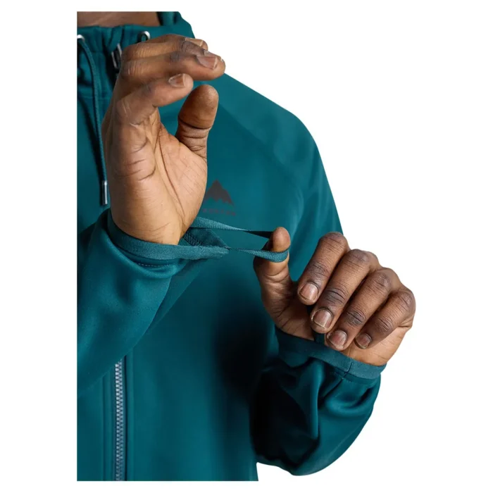 BURTON CROWN WEATHERPROOF ZIP HOODIE DEEP EMERALD - Image 4