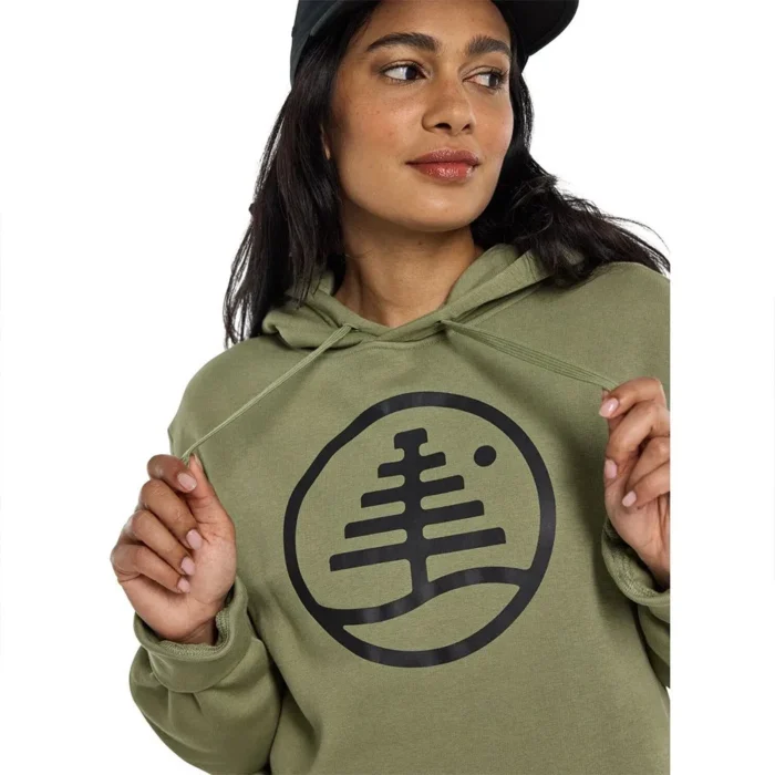BURTON FAMILY TREE HOODIE FOREST MOSS - Image 4
