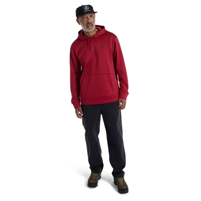 BURTON OAK HOODIE DEEP RED HEATHER - Image 4