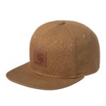 CARHARTT WIP LOGO CAP HAMILTON BROWN