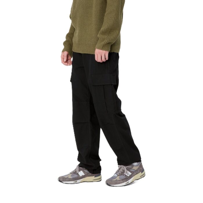 CARHARTT WIP REGULAR CARGO PANT BLACK RINSED - Image 3