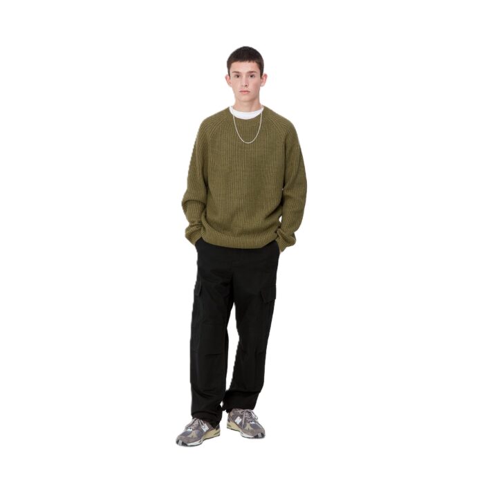 CARHARTT WIP REGULAR CARGO PANT BLACK RINSED - Image 4