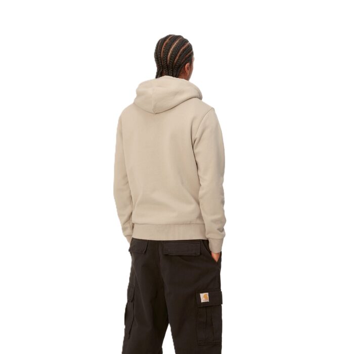 CARHARTT WIP SCRIPT EMBROIDERY SWEAT HOODIE WALL BLACK - Image 4