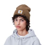CARHARTT WIP SHORT WATCH BEANIE CHOCOLATE - Image 3