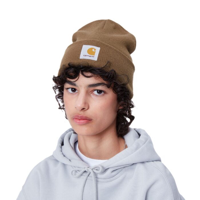 CARHARTT WIP SHORT WATCH BEANIE CHOCOLATE - Image 3