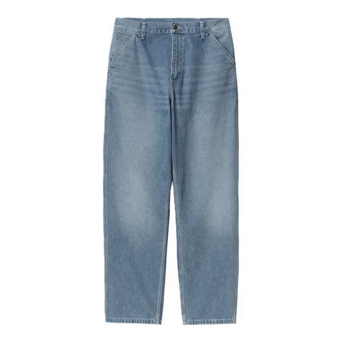 CARHARTT WIP SIMPLE PANT BLUE LIGHT TRUE WASHED - Image 6