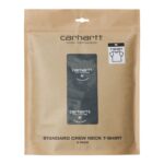 CARHARTT WIP STANDARD CREW NECK T-SHIRT BLACK BLACK - Image 3