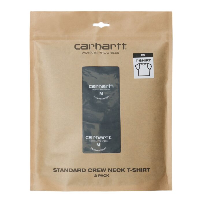 CARHARTT WIP STANDARD CREW NECK T-SHIRT BLACK BLACK - Image 3